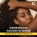 Ceremonia The Waves & Curls Travel Kit Mini Set Ultimate Hair Wellness Bundle For Textured Hair