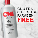 Chi Infra Shampoo, Gently Cleanses Scalp & Hair, Hydrating & Nourishing For All Hair Types, Designed For Heat Damaged Hair, Sulfate, Paraben, & Cruelty-Free, 32 Oz