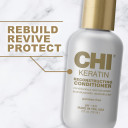 Chi Keratin Reconstructing Conditioner, Delivers Healthier Hair, Adds Shine & Helps Prevent Future Breakage, Sulfate, Paraben, & Cruelty-Free, 2 Oz