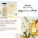 Diane Bonheur Natural Orange Flower Hydrating Hair Shampoo, Gentle Cleansing Hair & Scalp For Men & Women Soft Haircare, Japanese Clarifying Moisture Frizz & Dry Hair Control, 16.9 Fl Oz/500 Ml