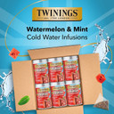Twinings Cold Water Infusions Flavored Water Enhancer, Watermelon & Mint, 12 Count (Pack Of 6) Twinings Cold Water Infusions Flavored Water Enhancer, Watermelon & Mint, 12 Count (Pack Of 6)