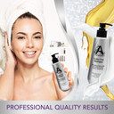 Silk Keratin Smooth Protection Sulfate-Free Shampoo (3.4 Oz), White