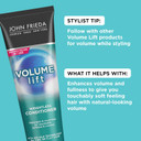 John Frieda Volume Lift Weightless Conditioner, Lightweight Volumizing Conditioner With Air-Silk Technology For Fine Or Flat Hair, Adds Natural Fullness, Safe For Color-Treated Hair, 8.45 Oz