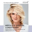Keune Care Absolute Volume Conditioner, Volumizing & Thickening Conditioner For Fine Hair, 8.5 Fl Oz