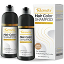 Light Brown Hair Dye Shampoo 400Ml- 100% Grey Coverage In Minutes - Ammonia Free Hair Color Shampoo Gray Silver Hair- Instant Coloring At Home Gift For Her For Him