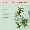 Kitsch Tea Tree & Mint Shampoo Bar - Anti Dandruff Shampoo For Itchy Scalp And All Hair Types - Natural Hair Shampoo Bar With Mint - Vegan Hair Care, Paraben & Sulfate Free, Made In Usa - 3.2Oz