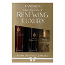 L'Anza Renewing Luxury Hair Care Kit - Shampoo, Conditioner And Keratin Hair Oil For Enhancing Hair Volume And Achieving A Soft, Lustrous Texture - Ideal Birthday Gifts For Women (10.1/8.5/3.4 Fl Oz)