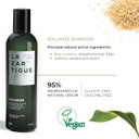 Lazartigue Volumize Shampoo, Rice Proteins, Adds Body & Shine To Fine Hair, Vegan, Sulfate & Silicone Free, 8.4 Fl.Oz