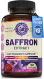 100% Pure Saffron Extract - Supports Weight And Appetite Health, Mood, Focus, Memory, Digestion, Eye, Skin And Brain Health. Nsf Certified Saffron Supplements For Women And Men, 45-Day Supply