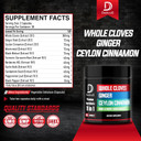 11In1 Cloves Whole Organic With Ginger, Ceylon Cinnamon And 8 Other More - Digestive, Immune System, Mood Support - 60 Capsules - 30 Days Supply