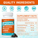 2000 Mg Nicotinamide Riboside, Nmnh Supplement Alternative, Liposomal Nicotinamide Riboside Supplement With Tmg & Pterostilbene - Nad*, Energy, Focus, Immunity, Age Resist - 120 Softgels