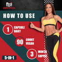 5-In-1 Berberine With Ceylon Cinnamon Milk Thistle Turmeric Artichoke - Supports Immune Function - 3 Month Supply - 90 Capsules