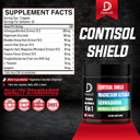 9In1 Cortisol Shield - Magnesium Glycinate & Ashwagandha With Rhodiola, Phosphatidylserine, Passion Flower, L-Theanine, Apigenin, Licorice, Magnolia - Rest Well & Mood Balance - 60 Count