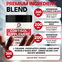 9In1 Cortisol Supplement - Ashwagandha And Magnesium Glycinate And Chelate - Brain Health & Restful Night & Mood Balance - 90 Capsules Supply 45 Days