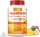 Airboy Magnesium Mineral Supplements Triple Magnesium Complex Supplement, 400Mg Of Magnesium Glycinate, Malate, Citrat, High Absorption Support Sleep, Muscle, And Relaxation,120 Vegan Capsules