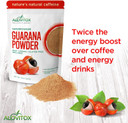 Alovitox Organic Guarana Seed Powder | Raw Guarana Seed Extract, Vegan, Non-Gmo & Gluten-Free (Superfood, 65Mg Of Natural Caffeine Per Serving) 8Oz/113 Servings