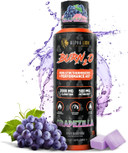 Alpha Lion Burn2O L-Carnitine Liquid 2000Mg  Stim Free Super Thermogenic Fat Burner With Mitoburn® & Caloriburn Gp®, Metabolism Booster, Zero Calorie, Sugar-Free (31 Servings, Grapezilla Flavor)