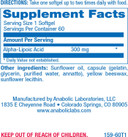 Alpha Lipoic Acid 300Mg - Clinical Formula Ala Supplement For Liver Eye Brain Mitochondria Energy Antioxidant & Nerve Support - Non-Gmo Soy Free & Easy To Swallow Softgels - 60 Servings