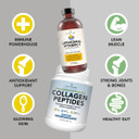 Amandean Premium Liposomal Vitamin C & Bovine Collagen Peptides Bundle. Powerful Antioxidant. Liquid Quali-C. Grass-Fed Collagen. Hydrolyzed Type 1 & 3. Immune Support. Healthy Skin, Hair & Nails