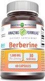 Amazing Formulas Berberine 1000Mg Per Serving Capsules Supplement | Non Gmo | Gluten Free | Made In Usa (360 Count)