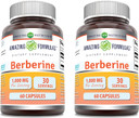 Amazing Formulas Berberine 1000Mg Per Serving Capsules Supplement | Non Gmo | Gluten Free | Made In Usa (360 Count)
