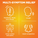 Amazon Basic Care Daytime Cold And Flu Relief Liquid Caps Softgel, Non-Drowsy Cold Medicine, Relief Of Pain, Fever, Cough, Sore Throat, Nasal Congestion, 48 Count