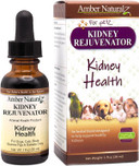 Amber Naturalz Kidney Rejuvenator Herbal Supplement For Dogs, Cats, Birds, Guinea Pigs, And Rabbits | Pet Herbal Blend For Kidney Support | 1 Fluid Ounce Glass Bottle | Manufactured In The Usa
