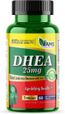 America Medic & Science Dhea 25 Mg (60 Tablets) | Dietary Supplement For Men And Women | Immune Support, Hormone Balance, Metabolism Support | Age-Defying Benefits
