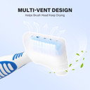 Anbbas 2Pcs Silicone Denture Brush Cover Fit Most Denture Toothbrushes(Green And Purple)