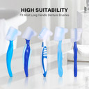 Anbbas 2Pcs Silicone Denture Brush Cover Fit Most Denture Toothbrushes(Green And Purple)