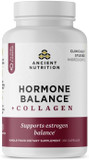 Ancient Nutrition Hormone Balance + Collagen Supplement, Hydrolyzed Collagen Peptides, Key Clinically Validated Ingredient To Support Balanced Hormones And Boost Energy, 60 Capsules