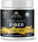 Ancient Nutrition Organic Fiber Powder, Pineapple Mango, Soluble Fiber From Acacia & Konjac Root, Supports Digestive Health, Reduces Bloating, 13.5 Oz