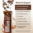 Andrew Lessman Type 2 Secure Complete Meal Replacement Bars  Chocolate Brownie Almond Crunch  12 Ct Box  7G Protein, 0G Added Sugar, 1G Total Sugar, 16 Essential Vitamins & Minerals, Gluten-Free, Dairy-Free, Vegan, Non-Gmo