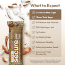 Andrew Lessman Type 2 Secure Complete Meal Replacement Bars  Peanut Butter Chocolate Chip  12 Ct Box  7G Protein, 0G Added Sugar, 1G Total Sugar, 16 Essential Vitamins & Minerals, Gluten-Free, Dairy-Free, Vegan, Non-Gmo