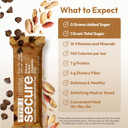Andrew Lessman Type 2 Secure Complete Meal Replacement Bars  Peanut Butter Chocolate Chip  24 Ct Box  7G Protein, 0G Added Sugar, 1G Total Sugar, 16 Essential Vitamins & Minerals, Gluten-Free, Dairy-Free, Vegan, Non-Gmo