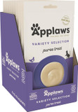 Applaws Lickable Cat Treats, Natural Grain-Free Purée, Limited Ingredient, Variety Of Chicken, Tuna, & Salmon Squeeze Up Cat Treats (60 X 0.5 Oz Sachets)