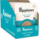 Applaws Natural Wet Cat Food In Broth, Limited Ingredient Wet Cat Food Pouches, No Additives, Made With Natural Ingredients, Tuna Fillet In Broth (12 X 2.47Oz Pouches)