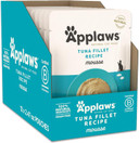Applaws Natural Wet Cat Food In Mousse, Limited Ingredient Wet Cat Food Pouches, No Additives, Made With Natural Ingredients, Tuna Fillet In Mousse (12 X 2.47Oz Pouches)