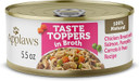 Applaws Taste Toppers, Grain-Free Dog Food Topper, Limited Ingredient, Chicken Breast With Salmon, Pumpkin, Carrots & Peas In Broth (12 X 5.5Oz Cans)