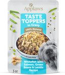 Applaws Taste Toppers, Limited Ingredient Dog Food Topper, Whitefish With Salmon, Green Beans & Lentils In Gravy (6 X 3Oz Pouches)