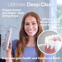 Aquasonic Icon Water Flosser For Teeth  Cordless Rechargeable Oral Irrigator  Waterproof, Portable Dental Cleaning With Jet Tip  Braces Home Travel - Stone