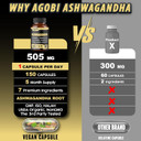 Ashwagandha Extract Capsules 7 Herbal Ingredients 8050 Mg - Blended Fenugreek, Maca, Turmeric, Rhodiola, Ginger & Black Pepper - Sleep, Spirit, Immune & Energy Support - 5-Month Supply