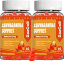 Ashwagandha Gummies & Vitamin D3, 3000Mg Extra Strength Ashwagandha Root Extract For Boosts Energy, Immune Support, Non-Gmo, Mixed Berry Flavor, 60 Count
