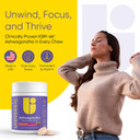 Ashwagandha Ksm- 66 Chews - Daily Stress, Cognitive Function And Mood Support Chewable Supplement, Highly Bioavailable Full Spectrum Ksm66 Ashwagandha Root Extract, Calm & Relaxation - Lemon, 60 Count