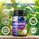 Ashwagandha Supplement 2100Mg - Extra Strength Herbal Root Extract, Best Ashwagandha Supplements For Men & Women, Restore, Unwind, Calm Support Formula, Vegetarian, Non-Gmo, Gluten-Free, 60 Capsules