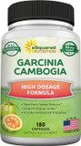 Asquared Nutrition Garcinia Cambogia 1600Mg-180 Capsules-Natural Pure Extract Pills For Brain Health- Standardized Ultra Hca & Garcinia Cambogia Supplement Alternative To Gummies, Drops, Tea & Powder