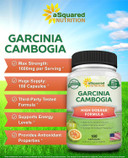 Asquared Nutrition Garcinia Cambogia 1600Mg-180 Capsules-Natural Pure Extract Pills For Brain Health- Standardized Ultra Hca & Garcinia Cambogia Supplement Alternative To Gummies, Drops, Tea & Powder