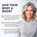 Asquared Nutrition Turmeric Curcumin 1600Mg With Bioperine Black Pepper Extract - 180 Capsules With 95% Curcuminoids, 100% Natural Tumeric Root Powder Supplements, Natural Joint Stiffness Relief Pills