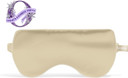 Asutra Champagne Gold Silk Eye Pillow And Weighted Neck Wrap Bundle Set, 2 Products - Weighted Eye Mask Filled W/Lavender & Flax Seeds, Hands-Free Microwaveable Heat Pad And Cooling Neck Wrap
