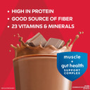 Atkins Strong High Protein Shake, Milk Chocolate Flavored, 30G Protein, Low Carb And Low Sugar Shake, Keto Friendly, Gluten Free, Muscle And Gut Health Support Complex, 12 Count